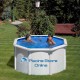 Piscina fuori terra Fidji tonda in acciaio finitura bianco