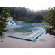 copertura invernale piscina impermeabile con salamotti perimetrali