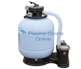 Monoblocco filtro a sabbia per piscina + pompa 6 MC/H FS400