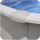 Piscina fuoriterra in acciaio Atlantis ovale finitura bianco