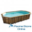 Piscina fuori terra in legno ottagonale ONDA