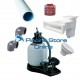 Piscina interrata e fuori terra kit Piscina Skimmer fino a 22 M³ - 25 MQ.