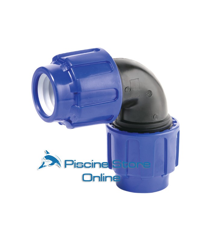 Gomito a compressione in PP 90°