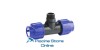 Raccordo a T a compressione in PP 90° e filetto maschio