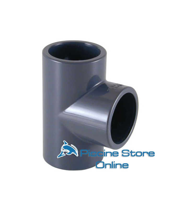 Raccordo a T in pvc 90° incollaggio