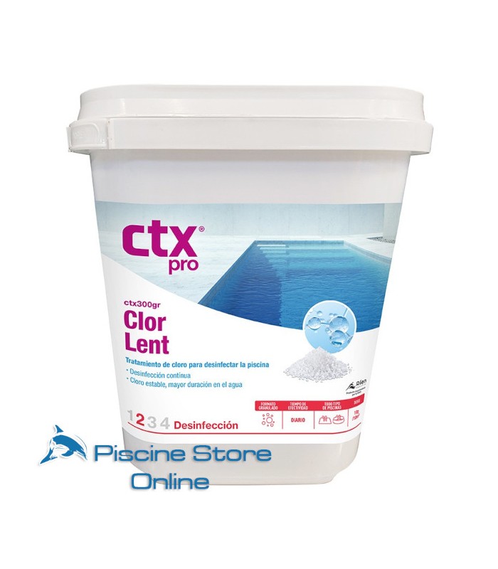 Cloro piscina CTX-300/gr a lento rilascio per trattamento acqua