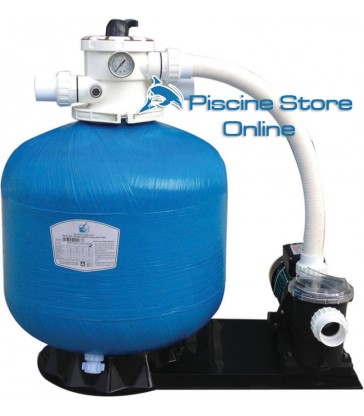 Monoblocco filtro + pompa 6,5 - 10 mc/h Argento