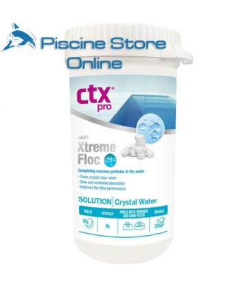 Flocculante piscine solido in pastiglie da 20 g CTX-37 Xtreme Floc