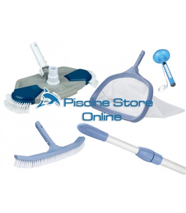 Kit pulizia K4 aspirafango ovale + retino e spazzola di fondo