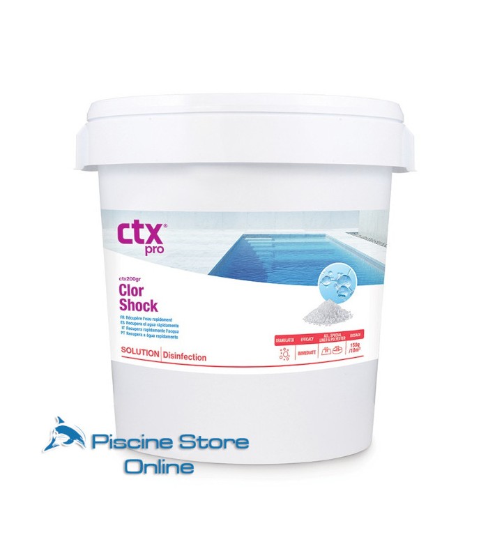 CTX-200/GR cloro piscina granulare per trattamento acqua secchio 5 kg