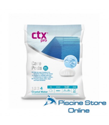 Flocculante piscine CTX CARE PODS antialghe anti olii antischiuma