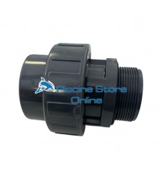 Bocchettone PVC con ghiera e filetto maschio BSP