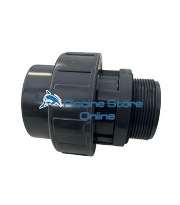 Bocchettone PVC con ghiera e filetto maschio BSP