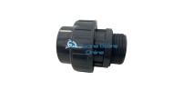 Bocchettone PVC con ghiera e filetto maschio BSP