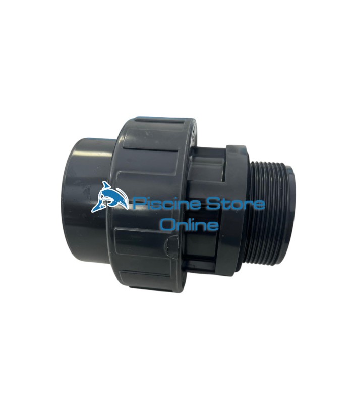 Bocchettone PVC con ghiera e filetto maschio BSP