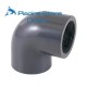Gomito in pvc 90° misto filetto femmina ed incollaggio