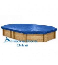 Copertura invernale per piscine fuori terra in poliestere 90 g/m²
