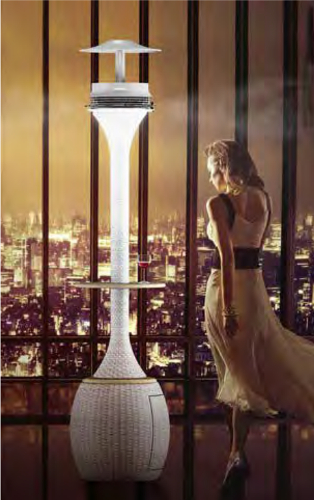 foto colonna luce arredo esterno
