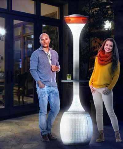 foto colonna luce arredo esterno