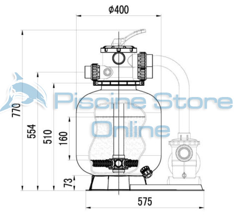 dimensioni monoblocco piscina argento