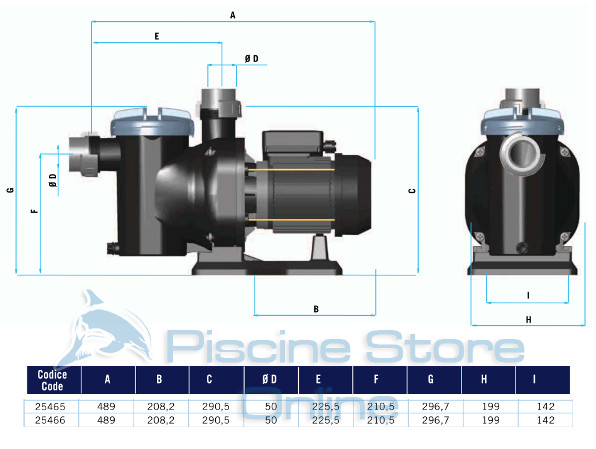 pompa filtrazione piscina astral sena1 hp