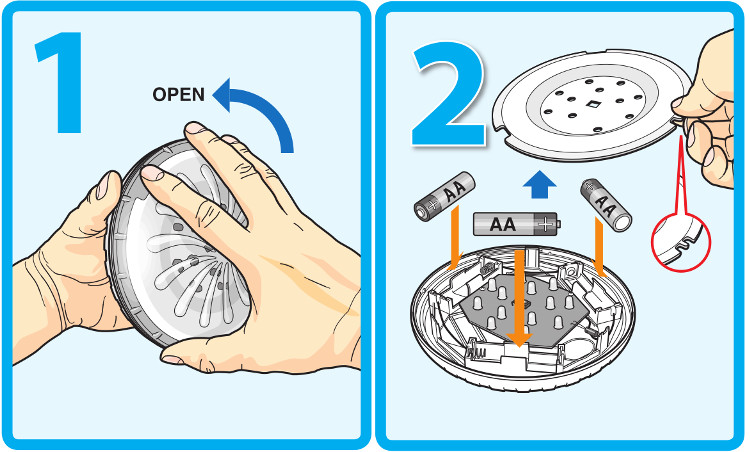 faro piscina fuori terra multicolor