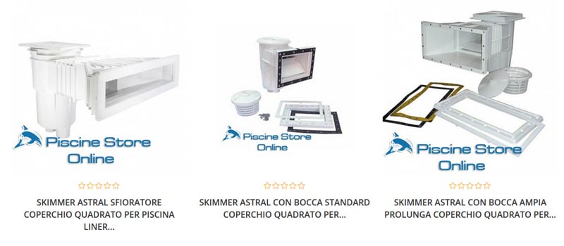 skimmer per piscine