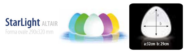 lampada LED galleggiante piscina ALTAIR